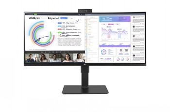 LG DESKTOP MONITOR, 34", WQHD, WEBCAM, SPEAKER, HAS, USB-C, RJ-45