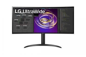LG 34'' CURVED ULTRAWIDE QHD, HDR10, IPS WITH DCI-P3 95% (TYP.), MAXXAUDIO® (7WX2), USB TYPE-C, AMD FREESYNC