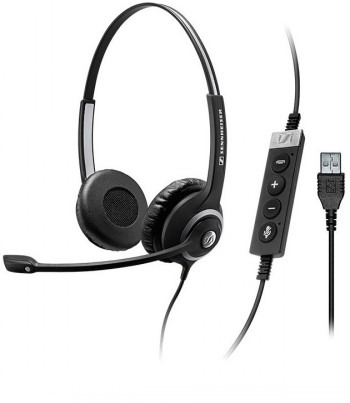 EPOS SC 260 USB WIRED DOUBLE-SIDED HEADSET,USB CONNECTIVITY AND IN-LINE CALL CONTROL UC