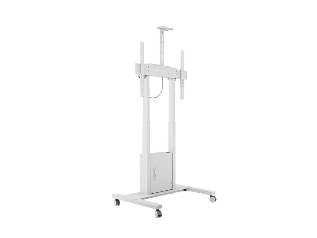 M MOTORIZED FLOORSTAND INCL CABINET & CAMERASHELF 120KG WHITE