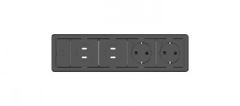 KRAMER T-IN4-REC1(B) TABLE IN-SURFACE, BASELINE, RECTANGLE, 4 MODULE