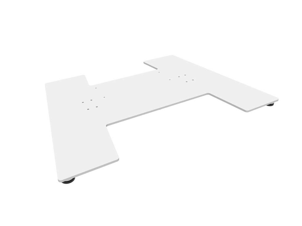 M FLOORBASE 60 & 120KG WHITE