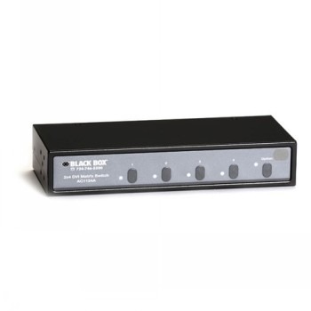 BLACK BOX  DVI MATRIX SWITCH WITH AUDIO - 2X4