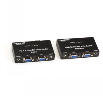 BLACK BOX  VGA EXTENDER KIT WITH AUDIO - 2-PORT LOCAL, 2-PORT REMOTE