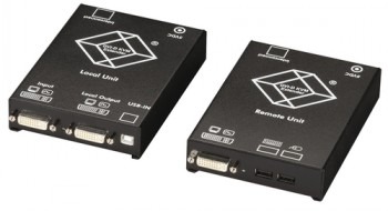 BLACK BOX DKM KVM EXTENDER - REMOTE UNIT, DUAL VIDEO, CATX, DVI-D