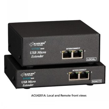 BLACK BOX  MICRO KVM EXTENDER - DUAL VGA, USB, DUAL-ACCESS, CATX