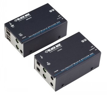 BLACK BOX WIZARD SRX KVM EXTENDER - DUAL HEAD DVI-D, USB 2.0, AUDIO, SINGLE-ACCESS, CATX