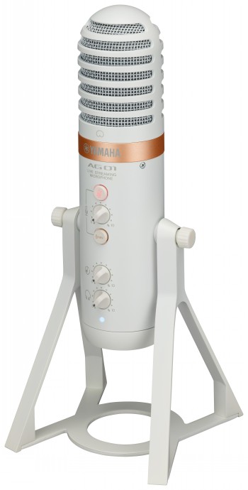 YAMAHA AG01 SUORATOISTO USB-MIKROFONI INTEGROIDULLA MIKSERILLÄ VALKOINEN