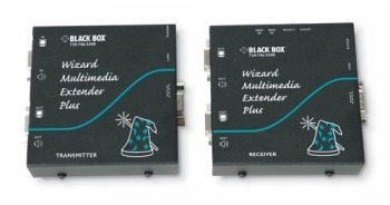 BLACK BOX SERVSWITCH WIZARD PLUS VGA MULTIMEDIA EXTENDER & SPLITTER - RECEIVER WITH INTEGRATED DESKEW