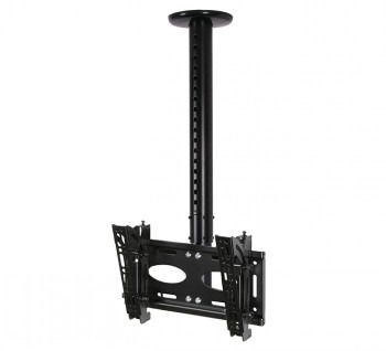 B-TECH AV TELESCOPIC UNIVERSAL FLAT SCREEN CEILING MOUNT WITH TILT (VESA 200 X 200) - 0.6M TO 1M Ø50MM POLE