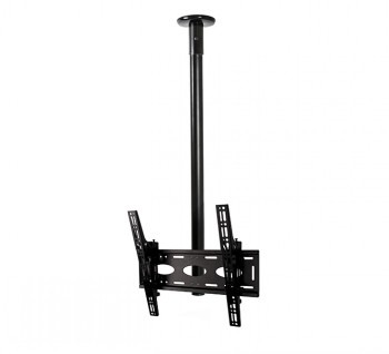 B-TECH AV UNIVERSAL FLAT SCREEN CEILING MOUNT WITH TILT (VESA 600 X 400) - 1M Ø50MM POLE