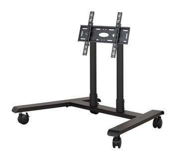 B-TECH AV SYSTEM X - UNIVERSAL LOW LEVEL FLAT SCREEN TROLLEY (VESA 600 X 400) - 0.75M Ø50MM POLES