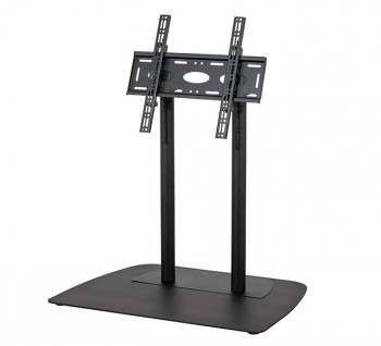 B-TECH AV SYSTEM X - UNIVERSAL LOW LEVEL FLAT SCREEN FLOOR STAND (VESA 600 X 400) - 0.75M Ø50MM POLES