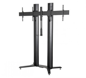 B-TECH AV MODE-AL - PREMIUM FREESTANDING TWIN SCREEN VC STAND - (VESA 600 X 400) - 2M