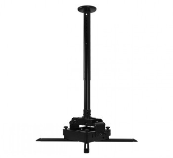 B-TECH AV SYSTEM 2 - HEAVY DUTY PROJECTOR CEILING MOUNT WITH MICRO-ADJUSTMENT - 0.6M TO 1M Ø50MM POLE