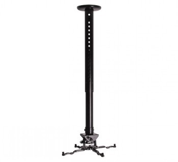 B-TECH AV SYSTEM 2 - UNIVERSAL PROJECTOR CEILING MOUNT WITH MICRO-ADJUSTMENT - 0.6M TO 1M Ø50MM POLE