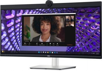 DELL PRO 34 PLUS P3424WEB CURVED WQHD IPS 21:9 USBC-90W RJ45 CAM MIC SPKR KVM