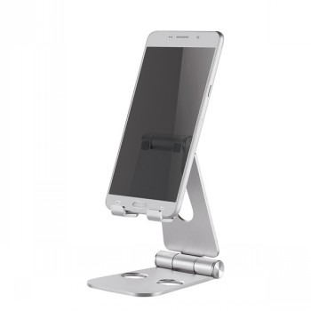 NEOMOUNTS PHONE DESK STAND (SUITED FOR PHONES UP TO 7") 1 SCREEN SILVER