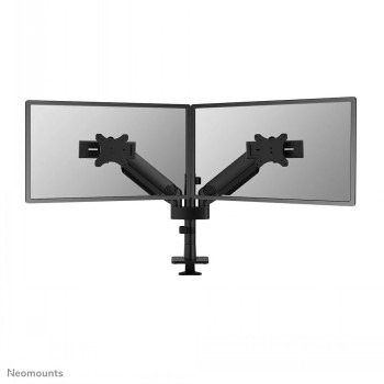 NEOMOUNTS NEXT ONE SL DESK MOUNT, DOUBLE DISPLAY, SLIDING VESA (TOPFIX CLAMP/GROMMET) 2 SCREENS BLACK