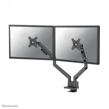 NEOMOUNTS NEXT SLIM DESK MOUNT, DOUBLE DISPLAY (TOPFIX CLAMP/GROMMET) 2 SCREENS BLACK