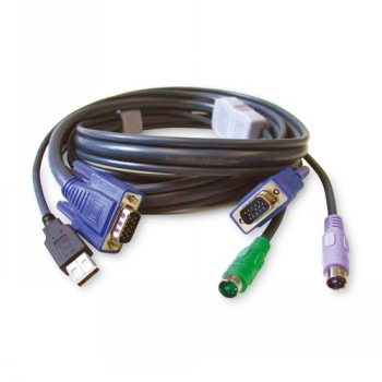 BLACK BOX  KVM FLASH CABLE - VGA, PS/2 TO USB, 6-FT. (1.8-M)