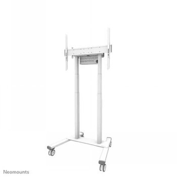 NEOMOUNTS MOVE LIFT MOTORISED MOBILE STAND INCL. STORAGE BOX, 10 CM. WHEELS FLOOR - VESA 100X100 UP TO 800X600 1 SCREEN WHITE