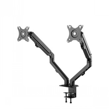 NEOMOUNTS FLAT SCREEN DESK MOUNT (STAND/GROMMET) 2 SCREENS BLACK