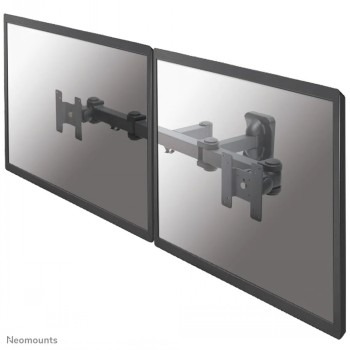 NEOMOUNTS FLAT SCREEN DUAL WALL MOUNT (3 PIVOTS & TILTABLE) 2 SCREENS BLACK