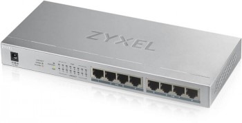ZYXEL GS1008-HP, 8 PORT GIGABIT POE+ UNMANAGED DESKTOP SWITCH, 8 X POE, 60 WATT (5Y WARRANTY)