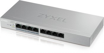 ZYXEL GS1200-8HP, 8 PORT GIGABIT POE+ WEBMANAGED DESKTOP SWITCH, 4X POE, 60 WATT (5Y WARRANTY)