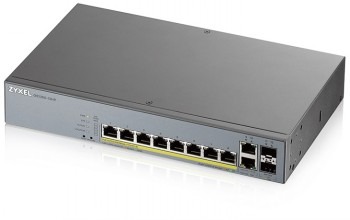ZYXEL GS1350-12HP, 12 PORT MANAGED CCTV POE SWITCH, LONG RANGE, 130W (1 YEAR NCC PRO PACK LICENSE BUNDLED) (5Y WARRANTY)