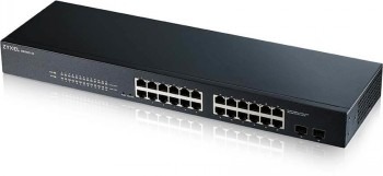 ZYXEL GS1900-24 V2, 24-PORT GBE L2 SMART SWITCH, RACKMOUNT, FANLESS (5Y WARRANTY)