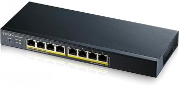 ZYXEL GS1900-8HP V3, 8-PORT GBE L2 POE SMART SWITCH, 802.3AT, DESKTOP, FANLESS, 77 WATT (5Y WARRANTY)