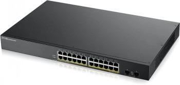 ZYXEL GS1900-24HP V2, 24-PORT GBE L2 POE SMART SWITCH, RACKMOUNT, 170 WATT (5Y WARRANTY)