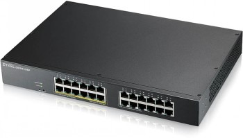 ZYXEL GS1915-24EP, 24-PORT GBE, 12 PORT POE, 130 WATT 802.3AT, RACKMOUNT, FANLESS, SMART SWITCH, HYBRID MODE, STANDALONE OR NEBULAFLEX CLOUD (5Y WARRANTY)