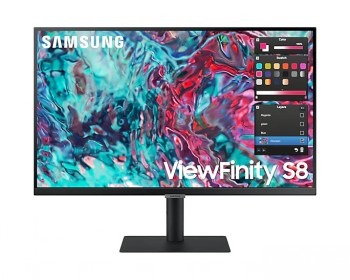 SAMSUNG S27B800 27" 16:9 WIDE 3840X2160, IPS, 5MS, HDMIX1/THUNDERBOLT 4X2, LAN,HDR10, HAS/SWIVEL/PIVOT 120MM, SPEAKER,HDMI+TB4 CABLE INCLUDED