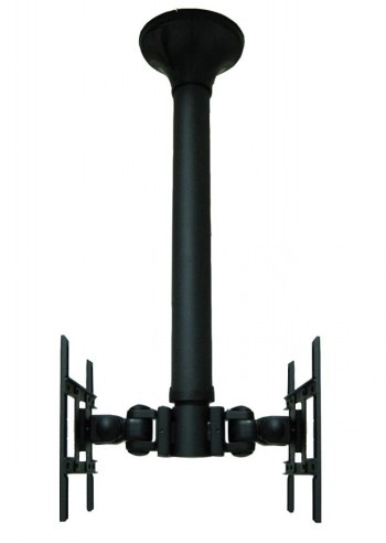 NEOMOUNTS FLAT SCREEN CEILING MOUNT (HEIGHT: 64-105 CM) 2 SCREENS BLACK