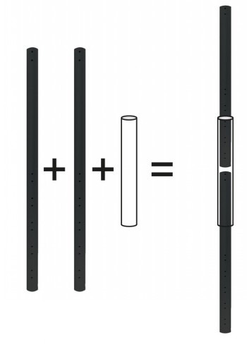 NEOMOUNTS CONNECTOR KIT FOR FPMA-CP- EXTENSION POLE SERIES BLACK