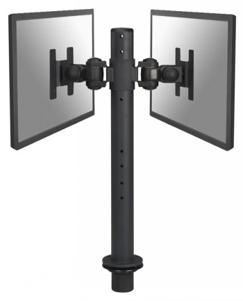 NEOMOUNTS FLAT SCREEN DESK MOUNT (GROMMET) 2 SCREENS BLACK