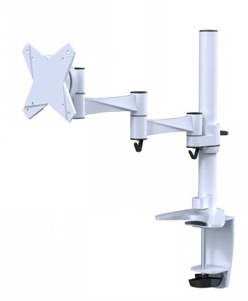 NEOMOUNTS FLAT SCREEN DESK MOUNT (CLAMP/GROMMET) 1 SCREEN WHITE