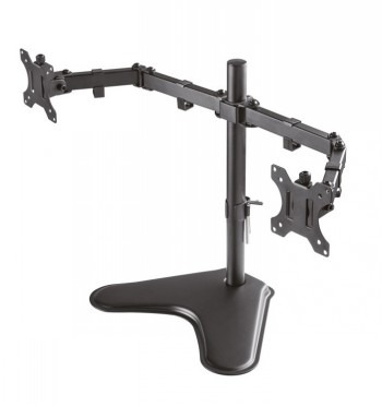 NEOMOUNTS FLAT SCREEN DESK MOUNT (STAND) 2 SCREENS BLACK