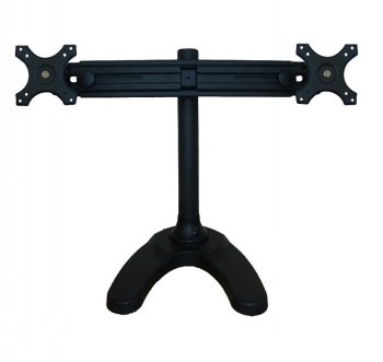NEOMOUNTS FLAT SCREEN DESK MOUNT (STAND/GROMMET) 2 SCREENS BLACK