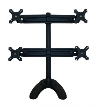 NEOMOUNTS FLAT SCREEN DESK MOUNT (STAND/GROMMET) 4 SCREENS BLACK