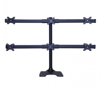 NEOMOUNTS FLAT SCREEN DESK MOUNT (STAND/GROMMET) 6 SCREENS BLACK