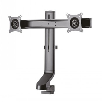 NEOMOUNTS FLAT SCREEN DESK MOUNT (CLAMP/GROMMET) 2 SCREENS BLACK