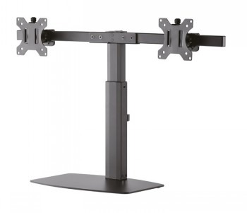NEOMOUNTS FLAT SCREEN DESK MOUNT (STAND) 2 SCREENS BLACK