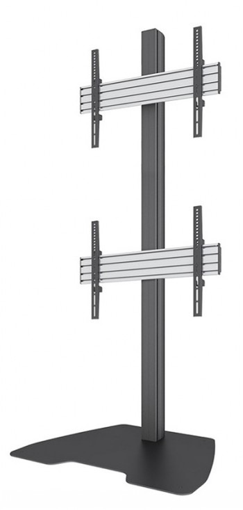 NEOMOUNTS FLAT SCREEN STAND - 1X2 (2 X VERTICAL) - BOX 1/2 2 SCREENS BLACK