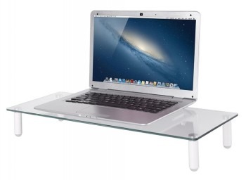 NEOMOUNTS MONITOR RISER (HEIGHT ADJUSTMENT: 8 CM) 1 SCREEN TRANSPARENT