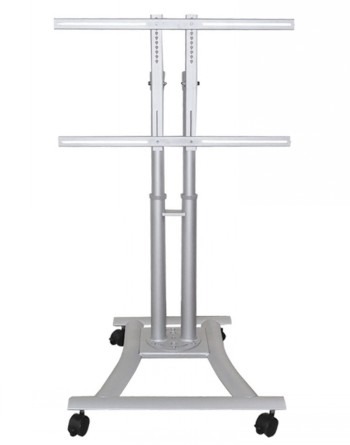 NEOMOUNTS MOBILE FLAT SCREEN FLOOR STAND (HEIGHT: 80-120 CM) 1 SCREEN SILVER