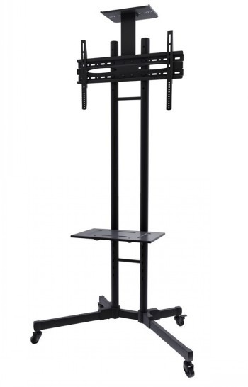 NEOMOUNTS MOBILE FLAT SCREEN FLOOR STAND (HEIGHT: 155-170 CM) 1 SCREEN BLACK